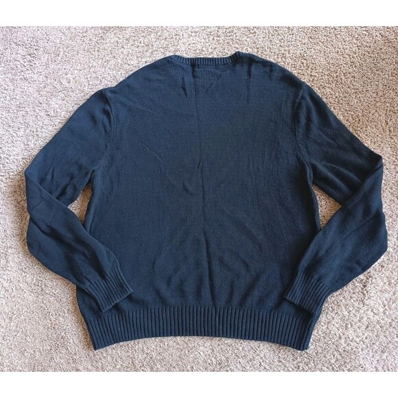 Dockers Christmas Sweater Men's Size Large Mens Black White Reindeer Graphic - Picture 5 of 7